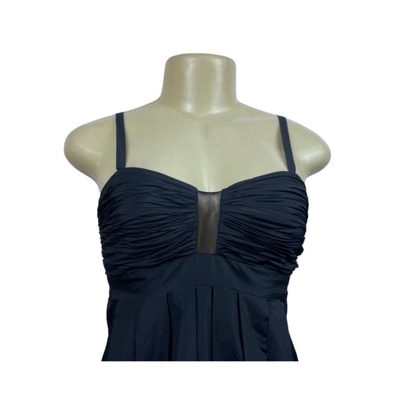 BCBG Max Azria Women’s Black Beaded Sequin Flower Cocktail Dress Sz O - Picture 6 of 14